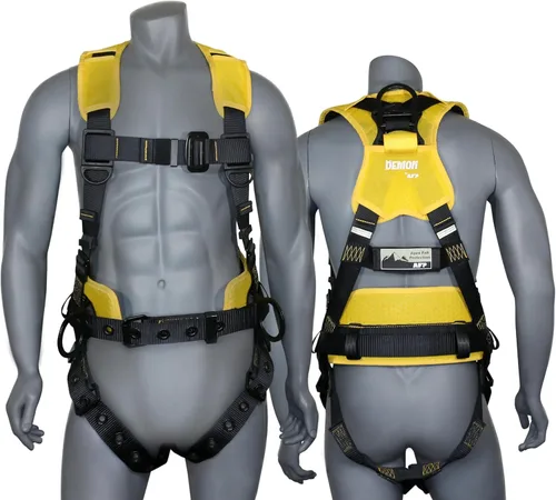 Miniatura 18 de Kit de arnés de protección contra caídas cómodo AFP Demon – Arnés de seguridad de cuerpo completo OSHA/ANSI PPE para trabajo de construcción