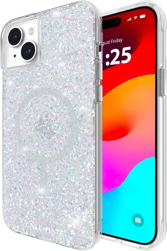 Miniatura 8 de Case-Mate Funda para iPhone 15 Plus - Flores con Gemas [Protección contra caídas de 12 pies] [Compatible con MagSafe] Cubierta magnética