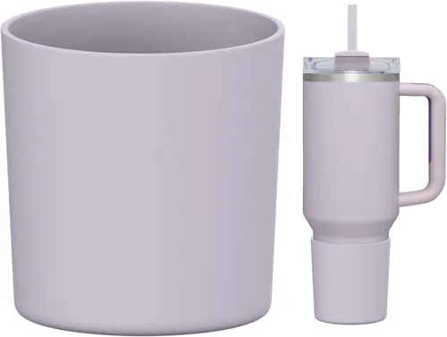 Miniatura 45 de WUQID Bota de silicona superior compatible con Stanley Quencher H2.0 e IceFlow Flip y ProTour de 40oz 30oz 20oz 14oz, se ajusta al mismo diámetro