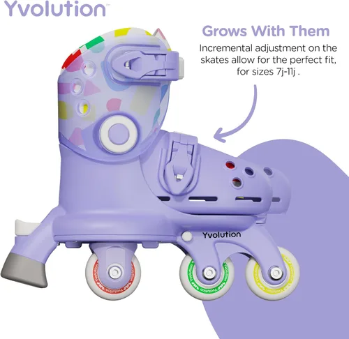 Miniatura 4 de Volution Learner Twista Patines – Patines ajustables 2 en 1 para niños a partir de 2 años – Convierte de patines de tres ruedas a patines en línea