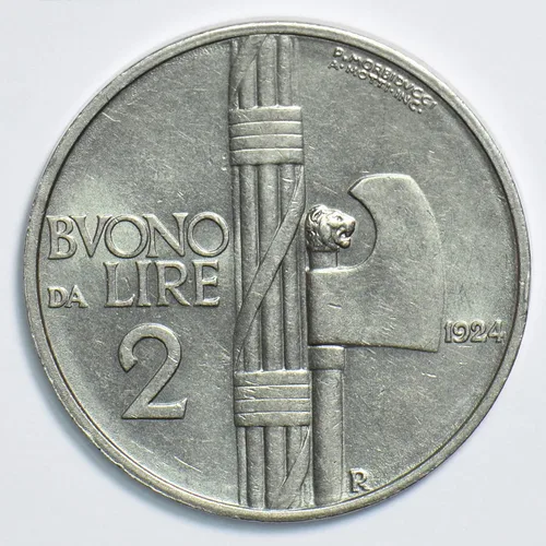 Miniatura 2 de Moneda Coleccionable Italia 1924 2 Lire 198170