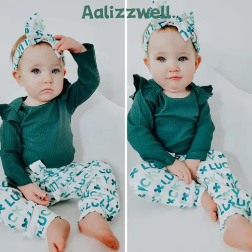 Miniatura 64 de Aalizzwell Conjunto de mameluco acanalado para bebé recién nacido prematuro para otoño e invierno