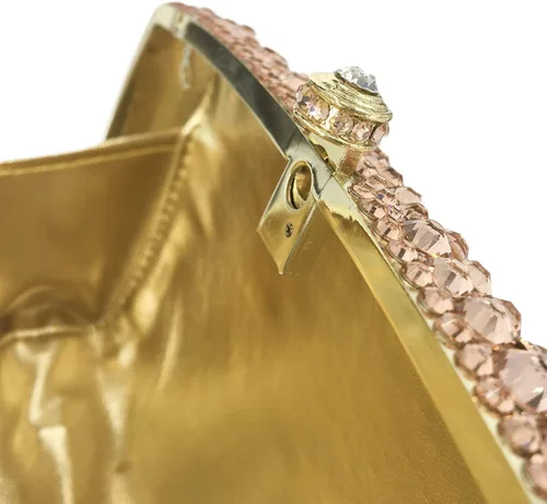 Miniatura 6 de Boutique De FGG Bolsos de noche para mujer, bolsos de boda de cristal con picos