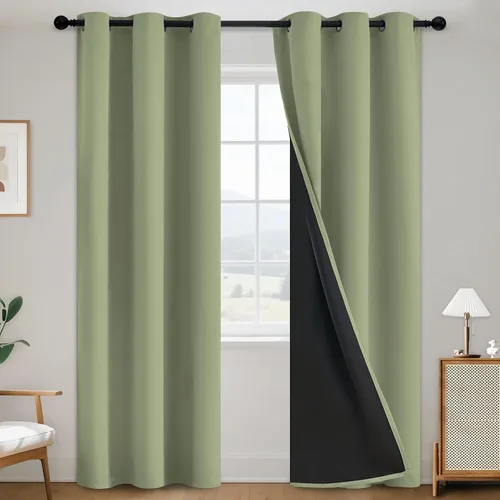 Miniatura 159 de SimpleHome - Cortinas opacas 100% para recámara, cortinas de ventana con ojales beige, con aislamiento térmico, cortinas de oscurecimiento