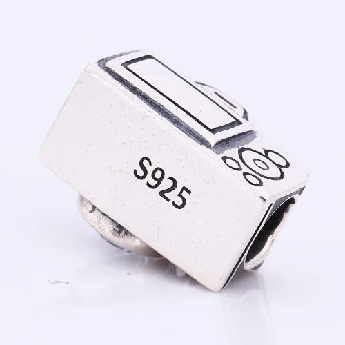 Miniatura 2 de ABUN Dijes de la serie de viaje de plata de ley 925 con cuentas de viaje para pulsera, Plata esterlina