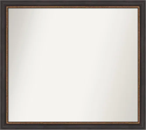 Miniatura 98 de Amanti Art Espejo de baño negro para sobre el fregadero, 23 x 23 pulgadas, espejo cuadrado negro Ashton, marco de madera tradicional mediano, se
