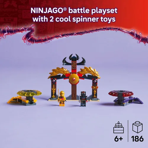 Miniatura 2 de LEGO NINJAGO Paquete de Batalla Spinjitzu Dragón - Juguete de Construcción con Cuchilla Giratoria para Niños, Niños y Niñas, Edades 6+ - con 2