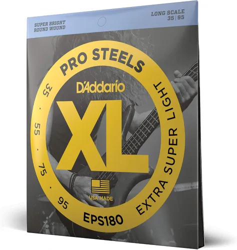 Miniatura 14 de D'Addario XL ProSteels - Cuerdas para bajo - EPS170-6SL - 6 cuerdas - Escala súper larga - Luz regular, 32-130