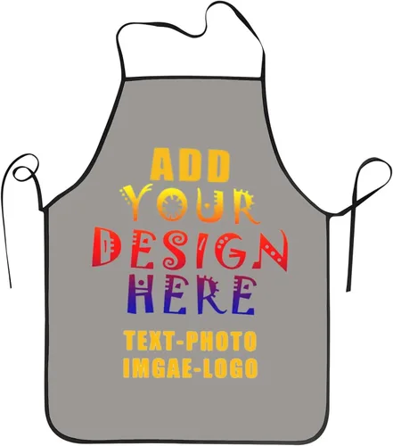 Miniatura 45 de Delantal personalizado personalizado para mujeres y hombres, delantales de cocina para cocinero, nombre personalizado, texto, logotipo, imagen