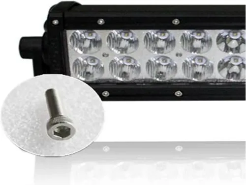 Miniatura 5 de Black Horse - Cepillo de rejilla resistente modular negro con luz LED de doble fila de 20 pulgadas, compatible con Toyota Tacoma-RU-TOTA16-B-KIT