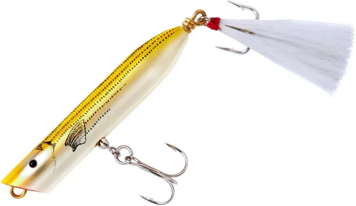 Miniatura 24 de Creek Chub Striper Strike - Señuelo de pesca de fundición larga de hundimiento lento, grado de agua salada Silver Flash