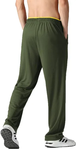 Miniatura 28 de Pantalones deportivos para hombre con bolsillos con cremallera, pantalones deportivos ligeros, pantalones de entrenamiento holgados atléticos