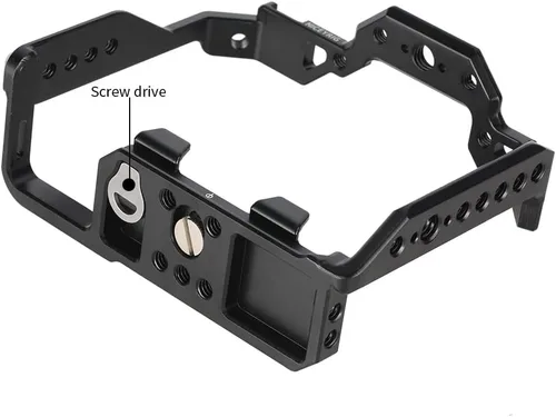 Miniatura 6 de NICEYRIG Jaula compacta para Sony Alpha 7V / 7R V/Alpha 7 IV/Alpha 7S III con riel NATO doble zapata fría - 497