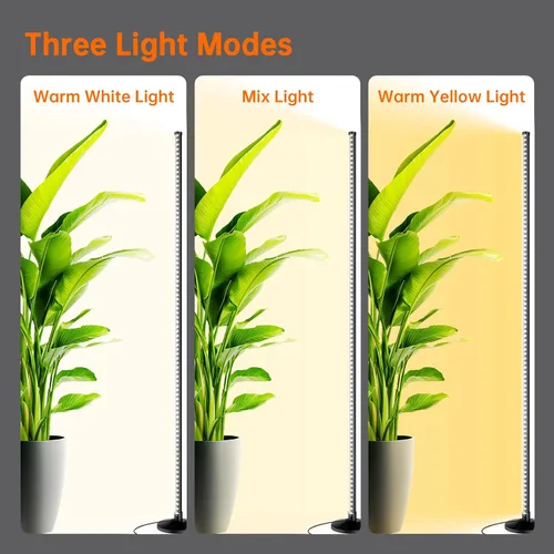 Miniatura 8 de Bstrip Luz de cultivo de pie para plantas de interior, luz de crecimiento vertical con 3 modos de luz, iluminación amplia y regulable, luces