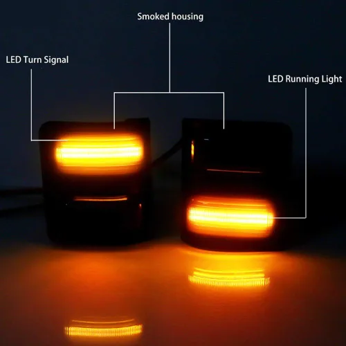 Miniatura 4 de Luz de marcador LED para espejo de 2008-2016 Ford F250 F350 F450 Super Duty, luz de señal de giro ámbar, lente ámbar