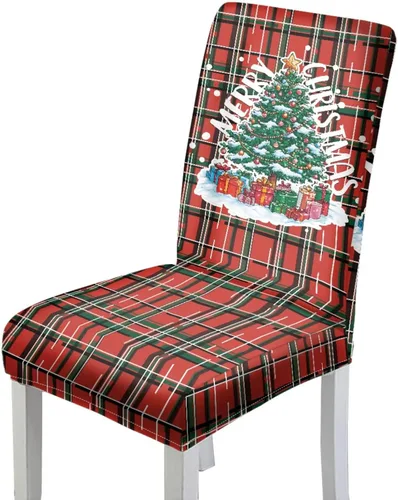 Miniatura 13 de Rnyleeg Fundas de silla de Navidad para sala de estar, diseño de muñeco de nieve azul, estampado de pájaros, fundas para sillas de comedor, 1