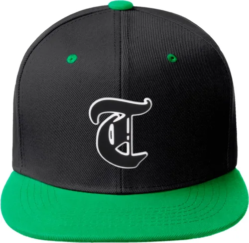 Miniatura 1287 de Daxton Gorra clásica con visera de billete plano con letras del alfabeto inglés antiguo de la A a la Z