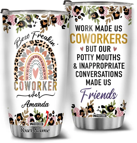 Miniatura 9 de WHIDOBE Taza de despedida personalizada de compañero de trabajo, taza de despedida personalizada de 11 onzas y 15 onzas para jefe, regalo