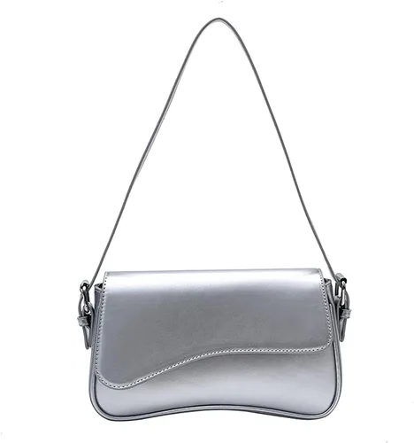 Miniatura 9 de Bolso tote de piel sintética para mujer con 2 correas extraíbles y cierre de cremallera