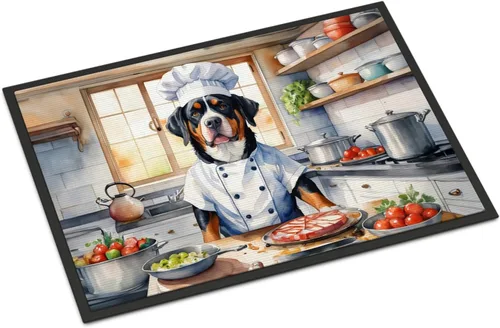 Miniatura 145 de Caroline's Treasures DAC6179MAT Affenpinscher - Tapete para puerta delantera, para interiores y exteriores, para entrada, antideslizante, lavable