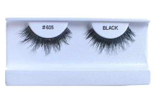 Miniatura 15 de 100 pares de pestañas postizas 100% cabello humano negro natural #747S Negro-747S