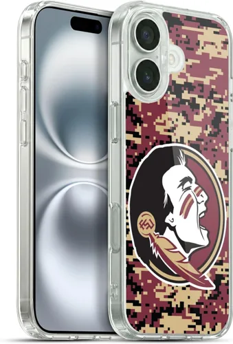 Miniatura 149 de Head Case Designs Funda de gel suave FSU Seminoles de la Universidad Estatal de Florida con licencia oficial compatible con Apple iPhone 13 Pro Max