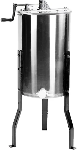 Miniatura 9 de VIVO Extractor eléctrico de miel de 8 marcos (4 marcos profundos), equipo de procesamiento de miel de acero inoxidable de grado alimenticio, girador