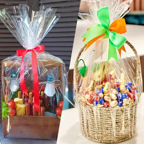 Miniatura 5 de SYOGUA Bolsas grandes de celofán transparente, 3 mil de grosor, 30 x 40 pulgadas, bolsas de regalo gigantes, bolsas de regalo de celofán