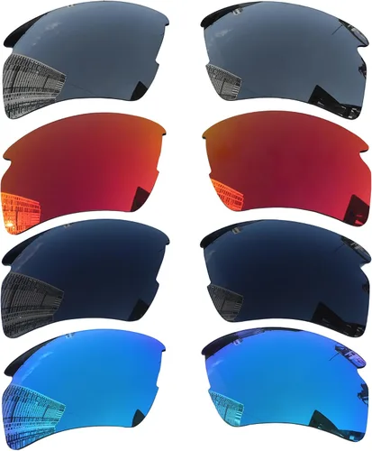 Acefrog 4 pares de lentes polarizados de repuesto para gafas de sol Oakley Flak 2.0 XL OO9188, ajuste perfecto, inastillables, antiarañazos, paquete