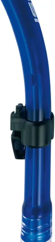 Miniatura 4 de Cressi Adult Diving Dry Snorkel with Splash Guard and Top Valve - Supernova Dry: Designed in Italy Transparente/Cobalto