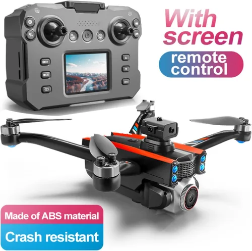 Miniatura 2 de Drone RC con control remoto de pantalla de pantalla, cámara dual 1080P, ajuste de velocidad, retención de altitud, despegue con una tecla, giros 3D