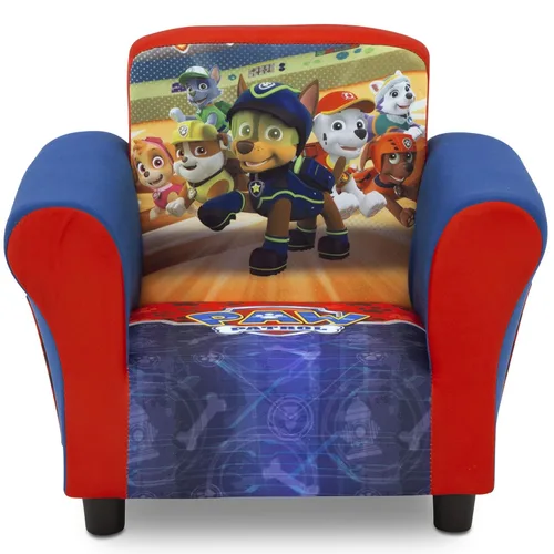 Miniatura 2 de Delta Children Silla tapizada, Nick Jr. PAW Patrol y juego de mesa y silla para niños con almacenamiento, ideal para artes y manualidades, merienda