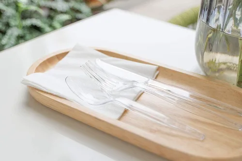 Miniatura 6 de POSATE Cuchillos transparentes, cristal resistente (100 cuchillos)