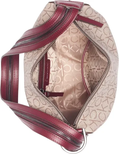 Miniatura 4 de Calvin Klein Mochila convertible Moss y bolso de hombro Hobo, AlmendraGris TopoRojo Profundo