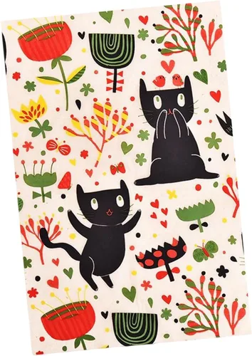 Miniatura 6 de Papel de transferencia de arcilla de cerámica para cerámica, papel de flor de vidrio para cerámica, gato