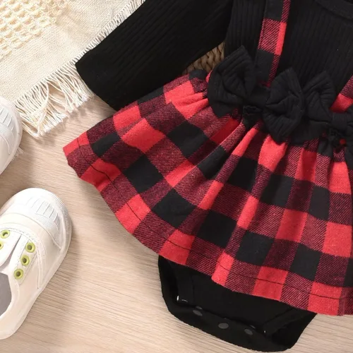 Miniatura 137 de Unutiylo Ropa de bebé recién nacida prematura con tirantes, traje de otoño e invierno, traje de manga larga con volantes