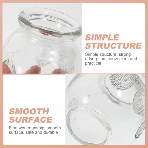 Miniatura 8 de FOMIYES Juego de 6 vasos de cristal para terapia de ventosas de vidrio duradero para uso doméstico, terapia de masaje y recuperación muscular