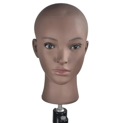 Miniatura 10 de Cabeza de maniquí de cosmetología para hacer pelucas y exhibir con abrazadera gratuita