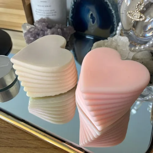 Molde giratorio 3D para velas de amor, apilables, velas aromáticas en forma de corazón, proceso de yeso, resina, jabón, decoración de pasteles, Amor