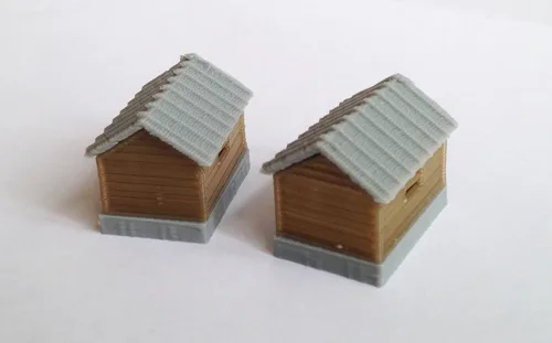 Miniatura 3 de Outland Models Tren Diseño Ferroviario Casa de campo Cobertizo Cottage Set N Escala