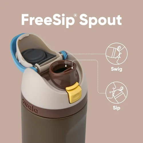 Miniatura 2 de Owala FreeSip Insulated Stainless Steel Water Bottle with Straw, BPA-Free Sports Water Bottle