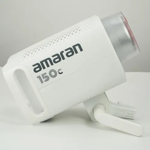 Miniatura 5 de Aputure Amaran 150c luz de vídeo COB, RGBWW 150W, 2,500K a 7,500K CCT con ajuste G/M, 15,610 lux a 1 m con hiperreflector, control de APP (Blanco)