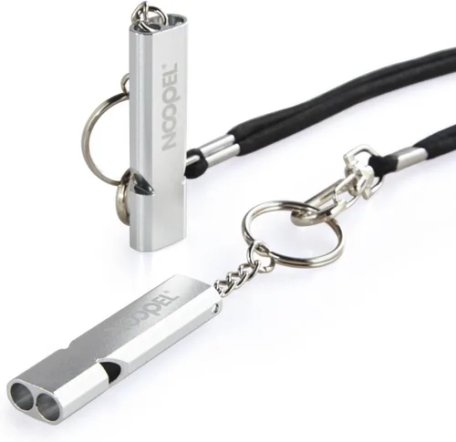 Miniatura 8 de Noopel Silbatos de emergencia, silbato de seguridad con cordón y llavero para acampar al aire libre, senderismo, barco, mochilero, pesca, kayak