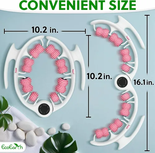 Miniatura 4 de EcoEarth - Masajeador de celulitis de liberación miofascial - Verde - Rodillo de masaje de drenaje linfático - Herramienta de terapia de masaje