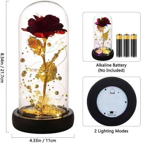 Miniatura 6 de Rosa preservada para el Día de la Madre para siempre, regalos para mamá, rosa bella y la bestia, regalos de cumpleaños para mujeres, rosa eterna