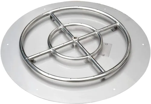 Miniatura 9 de Stanbroil Quemador Empotrable para Fogata de 13 Pulgadas, Inserto Redondo para Fogata de Propano y Gas Natural para Mesa de Fuego DIY, Fogata
