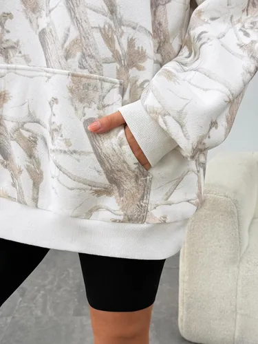 Miniatura 189 de Trendy Queen - Sudaderas extragrandes con capucha para mujer, suéteres de manga larga, sin botones, de vellón, de otoño, ropa de invierno