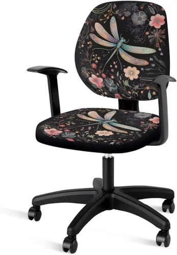 Miniatura 30 de Office Chair Covers with Arms Trendy American Flag Lightweight Computer Chair Slipcover Set of 2 Elastic Fabric Furniture Protector for Swivel