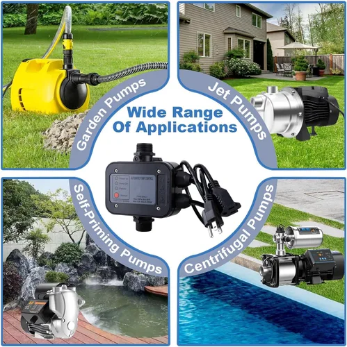 Miniatura 7 de Controlador inteligente de presión de bomba de agua, interruptor electrónico automático, rango de presión ajustable de 1.5-2.5 bar, fácil