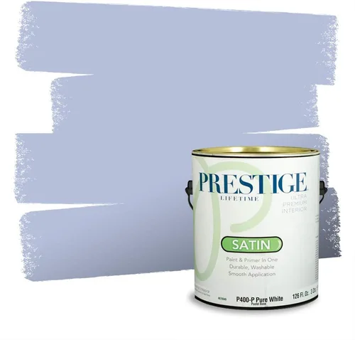 Miniatura 1547 de Pintura Exterior + imprimación PRESTIGE, todo-en-uno, 1 galón, acabado mate, color comparable al Valspar* Royal Gray* VS151-Gris real